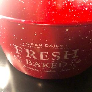 Red Speckled Bread Basket